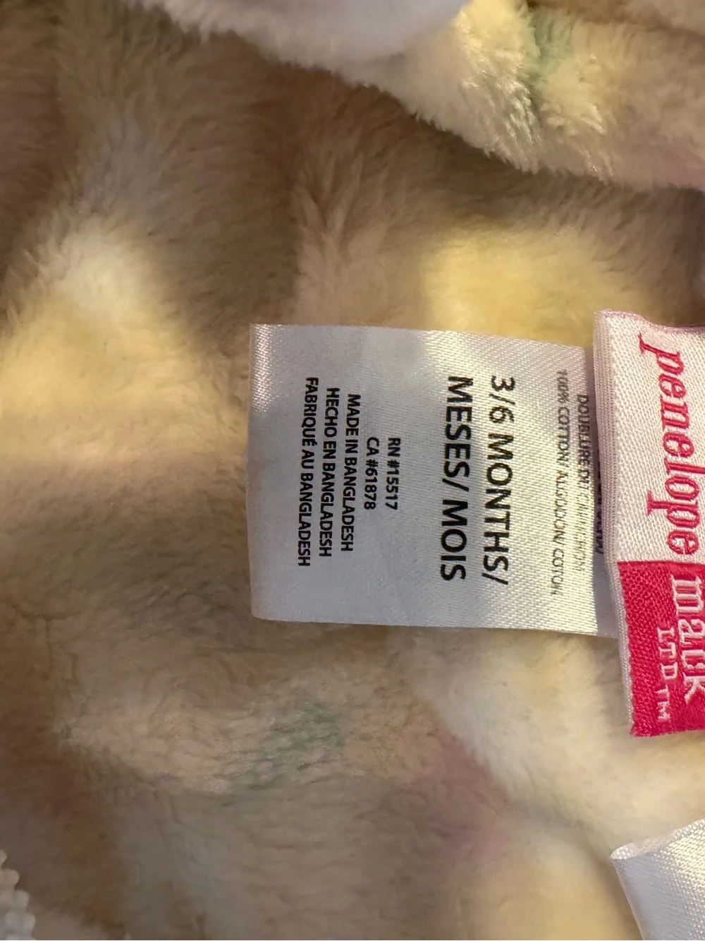 Baby girl bundle of Buc-ee’s onesie 3m & Penelope Mack fleece footie onesie 3-6M